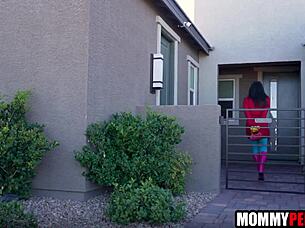 young stud pops cherry with milf and mature in wild threesome