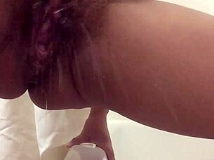 Juicemyanal Gapes Hairy Pussy Till Squirting Explosion