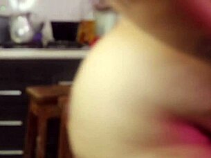 Dominant latina ravages tight pussy in kitchen