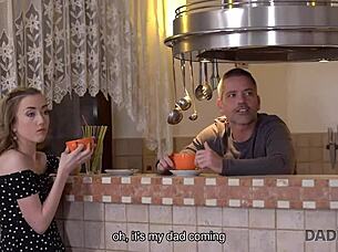 Old man savors young Russian teen pussy taste forever in 4K