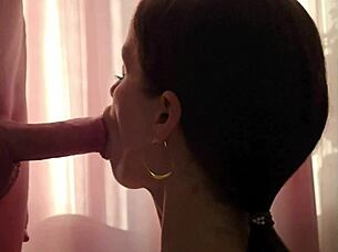 I crave gentle deepthroat on huge cock ending in hot facial swallow