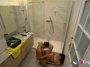 haix traps plumber bends over for tits fucking ride