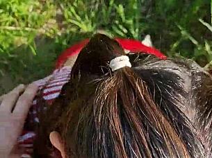 wanna fuck this wet slobbery mouth deep outdoors hot summer day?