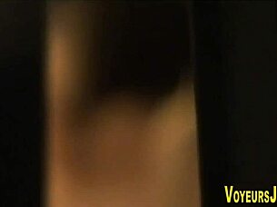 asian babe FINGERS sudsy PUSSY in public SHOWER solo voyeur