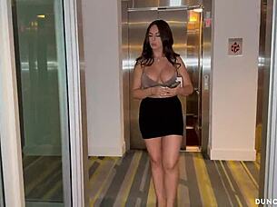muscular latina whore spits on huge cock big tits hotel ass