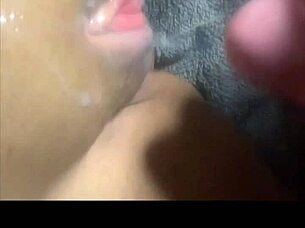 fat swollen pussy takes huge cumshot