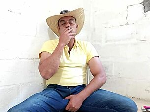 Yuri Gaucho's muscular brazilian beast erupts thick cock cum explosion