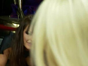 cosplay lesbians kiss finger and toy at wild party