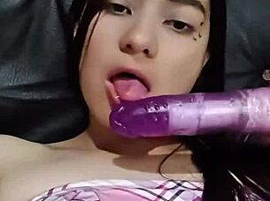 Naughty Dirty Talk Fuels Latina's Steamy Masturbation Tease