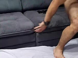 hotwife begs ripped friend for anal while bi hubby cleans up