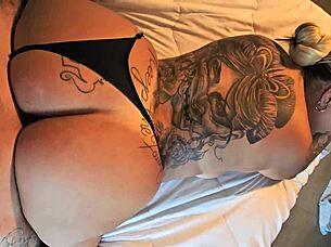 big ass brazilian bbw begs creampie with back tats!