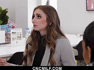 FREEUSE OFFICE BBW MILF GETS FUCKED DOGGYSTYLE WHILE WORKING HARD
