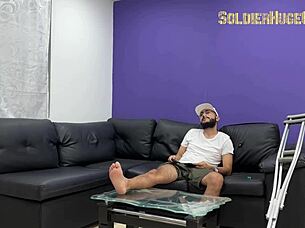 physiotherapist melanie caceres screams fuck me soldierhugecock deepthroat doggystyle!