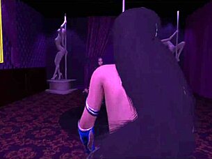 kitana deepthroats cock then rides cowgirl in vr club 💦🍆🕺.
