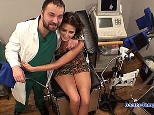 dr tampa trades sex with helena price's small tits ass and fetish gloves backstage!