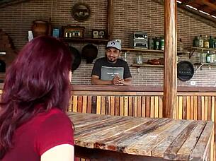 redhead slut take my dp gape cum face!