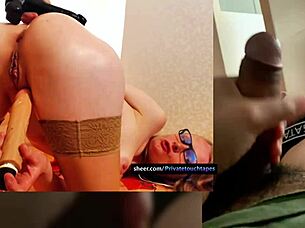 that horny milf goes all out fingering and destroying her own pussy solo at home