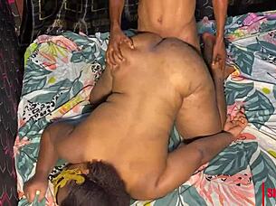 Nigerian Hottie Bent Over for Monster Black Cock Doggystyle Pounding Frenzy