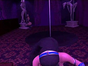 kitana deepthroats cock then rides cowgirl in vr club 💦🍆🕺.