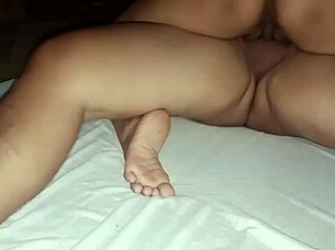 Sweet Filipina girlfriend's pussy gets DRILLED then she RIDES hard COCK in homemade action