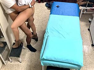 leaked argentinian doctor nataly's intimate patient doggystyle with cute model ass!