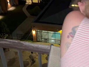 first time balcony fuck with hot milf 😈🍑