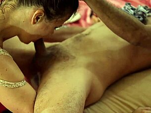 French blonde slut doggystyle rimjob blowjob in lingerie pov!