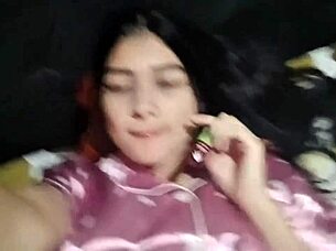 hot latina mature wakes up horny for solo pussy rub