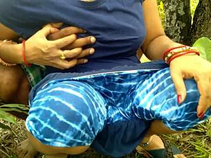 Mature woman craves rough outdoor assfucking in the forest