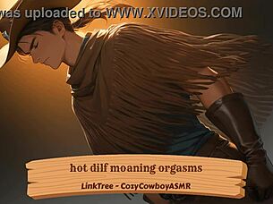 Hot DILF moans through intense orgasms