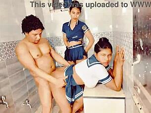 desi teen seduces roommate 3some fuck 🔥🍆💦 uttaran20 dorm dorm