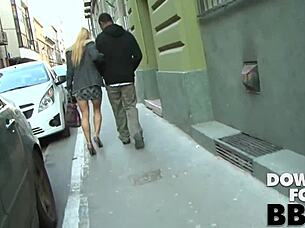 you ever seen a hungarian blonde beg for bbc like this?