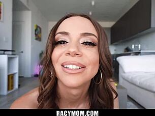 Cheating Cougar Havana Bleu Tempts with Big Tits and Taboo Blowjob