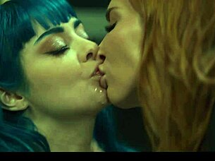 wet messy girls dive into extreme lesbian squirting scissoring party