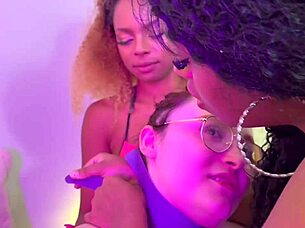 Interracial Spanking Bondage Face Fucking Session