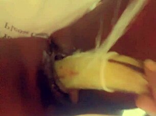 Veggie play turns into wild anal and pussy stuffing fun