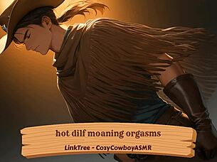 Hot DILF moans through intense orgasms