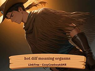 Hot DILF moans through intense orgasms