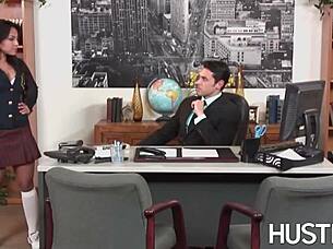 latina adrianna luna pounded in office 😈💦🔥