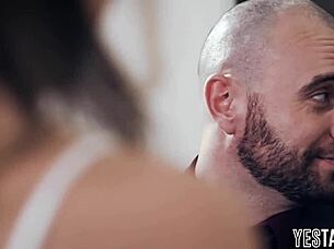 Horny mature teachers double stuff petite teen student in classroom frenzy!