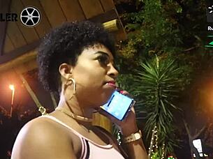 fiery ebony latina orgy rocks sao paulo night