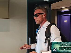 studio mama fucks tight ass alone at home