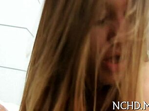 Sloppy Shaved Teen Angel Fucks Missionary Hardcore!