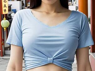 Hey, wanna see Chinatown lingerie models tease in panties and barefoot?