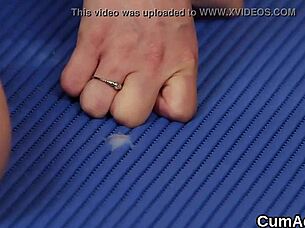 Gulp my hot facial jizz!