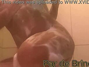 shower ride big cock to hot cum