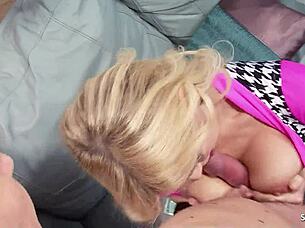 sweet blonde teen tricked into old young swinger orgy with milf