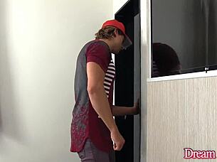 tgirl nathalia de castro ass pounded creampied post shower