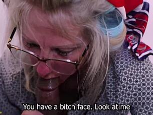 Skinny 68-Year-Old Granny Squirts from Extreme Fisting and Ass Stretching