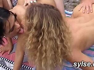 lesbian teen 18+ fucks amateur milfs with toys strapon in outdoor compilation 🍆💦